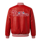 MLB Men's Philadelphia Phillies Red Varsity Jacket (Back)