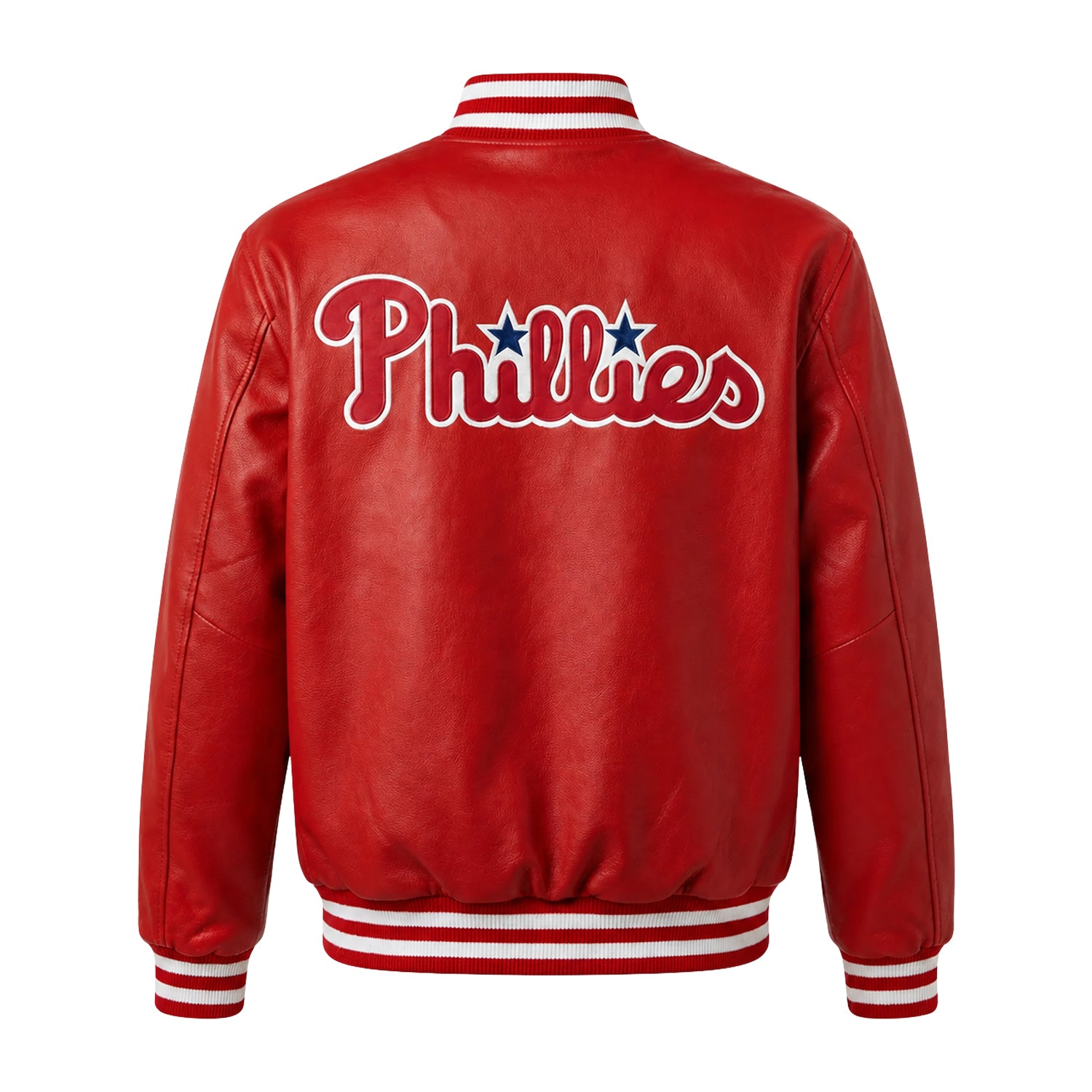 MLB Men's Philadelphia Phillies Red Varsity Jacket (Back)