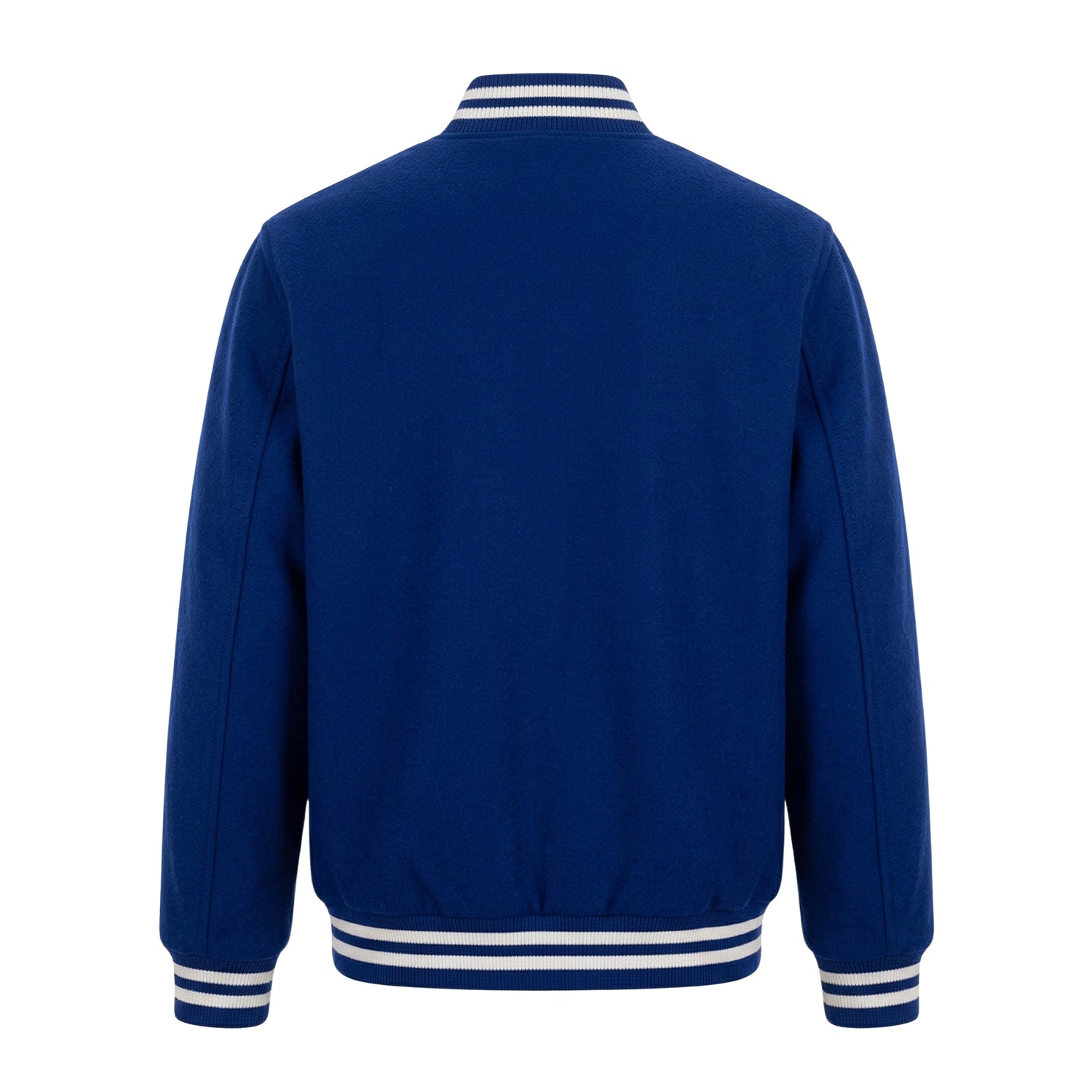 MLB Men's Philadelphia Phillies Royal Blue Wool Varsity Jacket (Back)