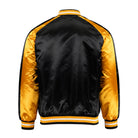 MLB Men's Pittsburgh Pirates Black Catin Varsity Jacket (Back)