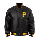 MLB Men's Pittsburgh Pirates Black Varsity Jacket