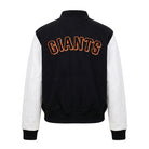 MLB Men's San Francisco Giants Black and White Varsity Jacket (Back)