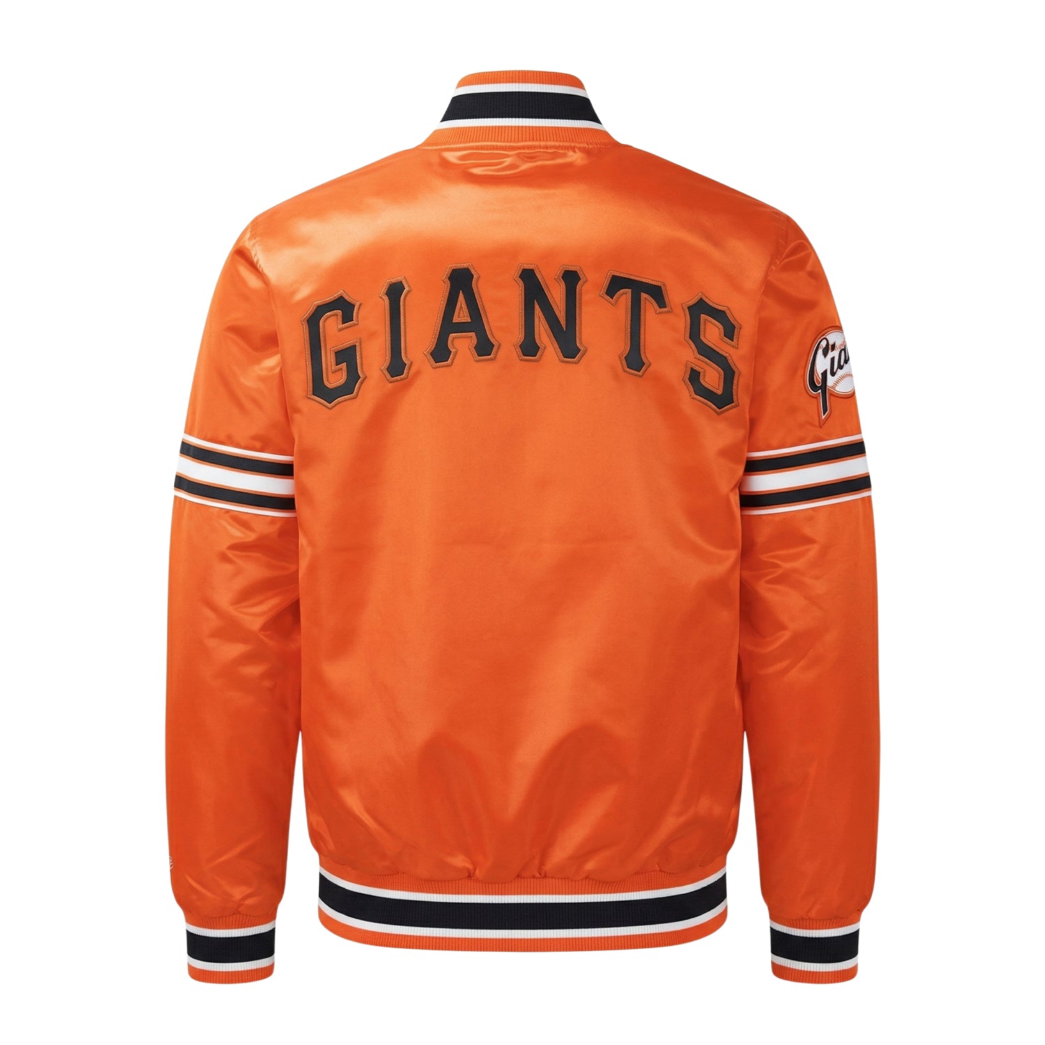 MLB Men's San Francisco Giants Orange Varsity Jacket (Back)