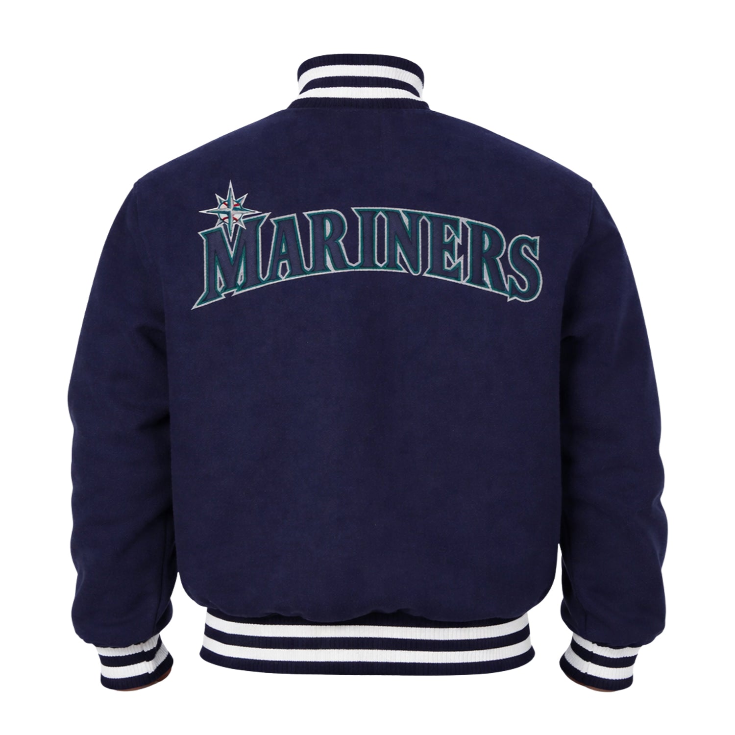 MLB Men's Seattle Mariners Varsity Jacket (Back)