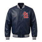 MLB Men's St Louis Cardinals Navy Varsity Jacket