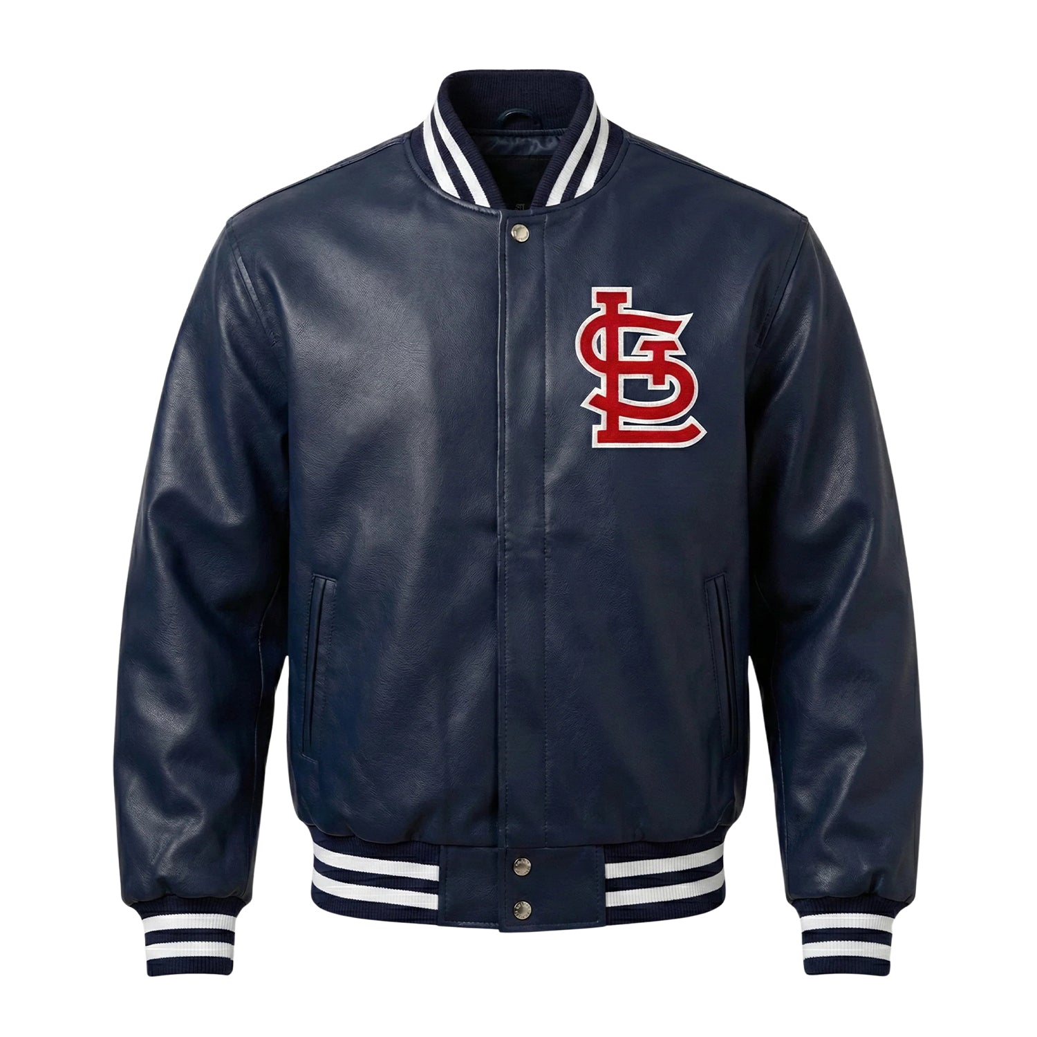 MLB Men's St Louis Cardinals Navy Varsity Jacket