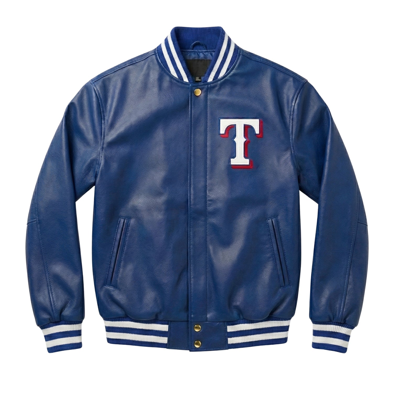 MLB Men's Texas Rangers Blue Varsity Jacket