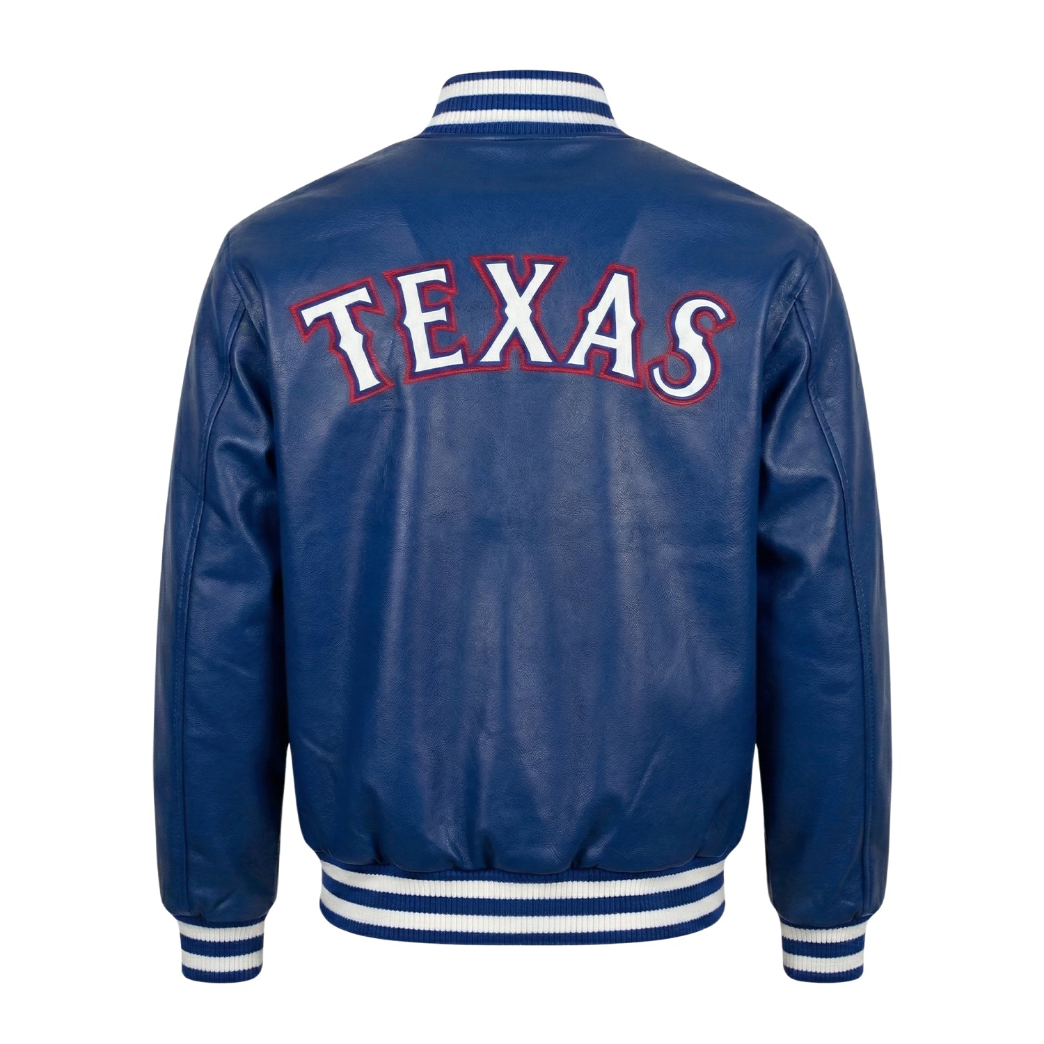 MLB Men's Texas Rangers Blue Varsity Jacket (Back)
