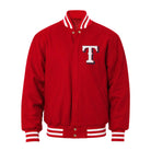 MLB Men's Texas Rangers Red Varsity Jacket