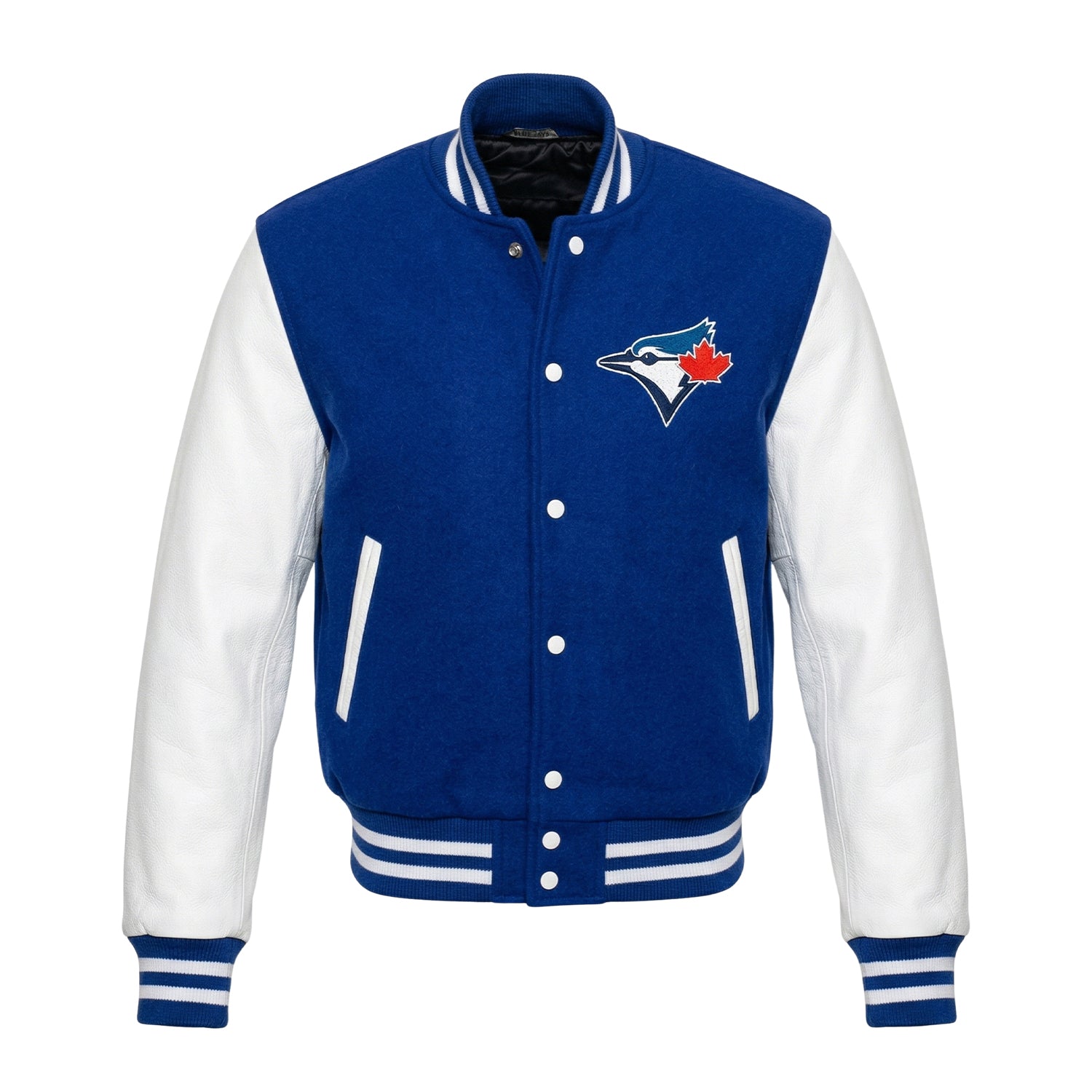 MLB Men's Toronto Blue Jays Blue Wool Varsity Jacket