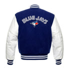 MLB Men's Toronto Blue Jays Blue Wool Varsity Jacket (Back)