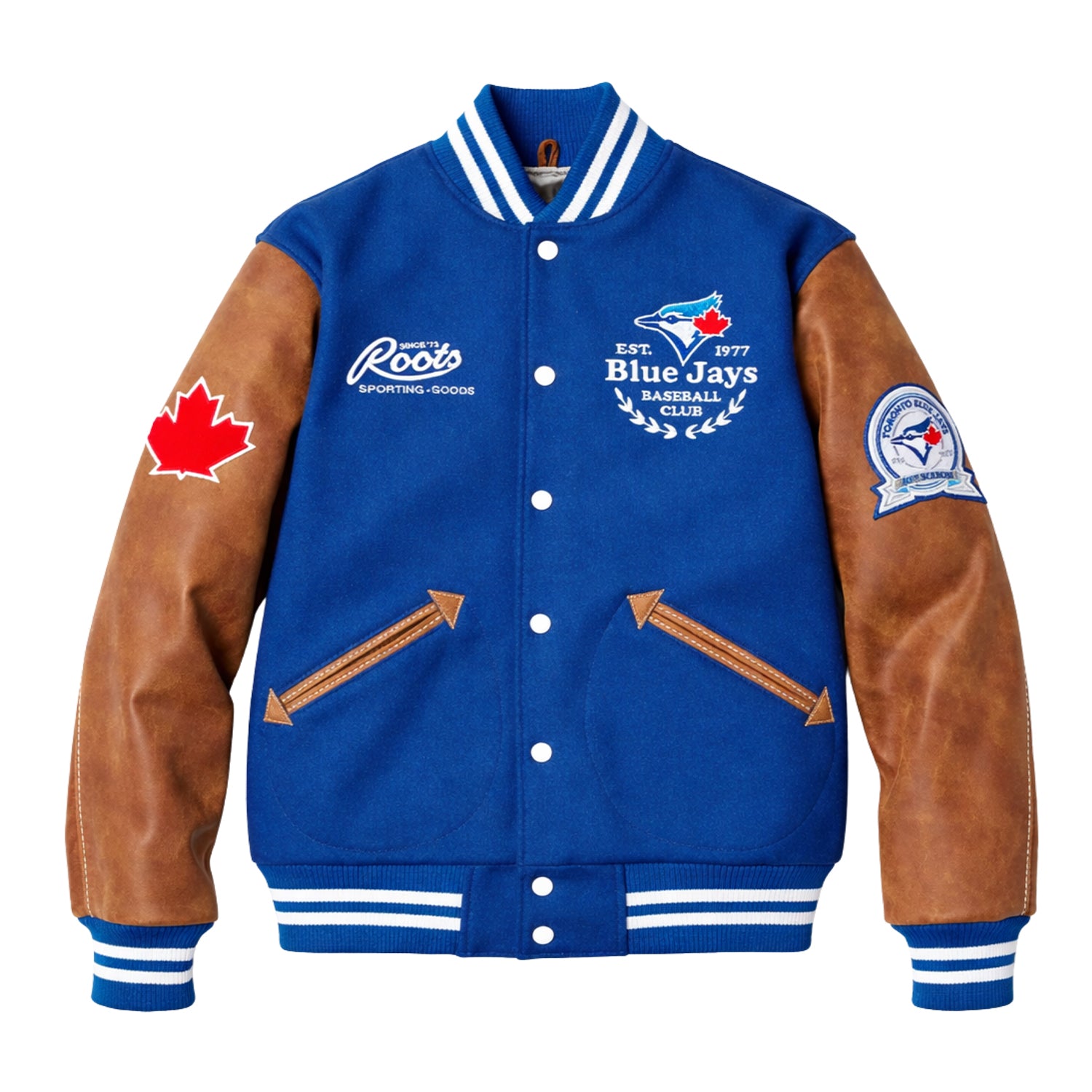 MLB Men's Toronto Royal Blue Jays Varsity Jacket