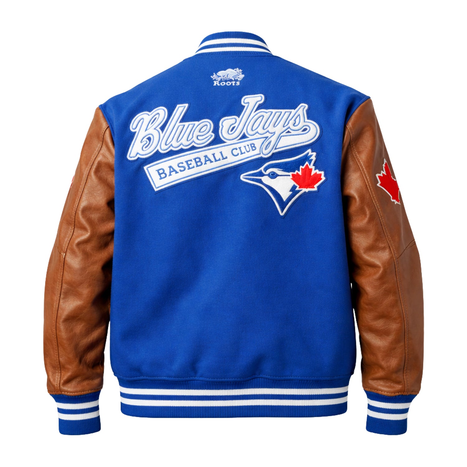 MLB Men's Toronto Royal Blue Jays Varsity Jacket (Back)