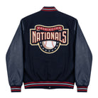 MLB Men's Washington Nationals Navy Blue Varsity Jacket (Back