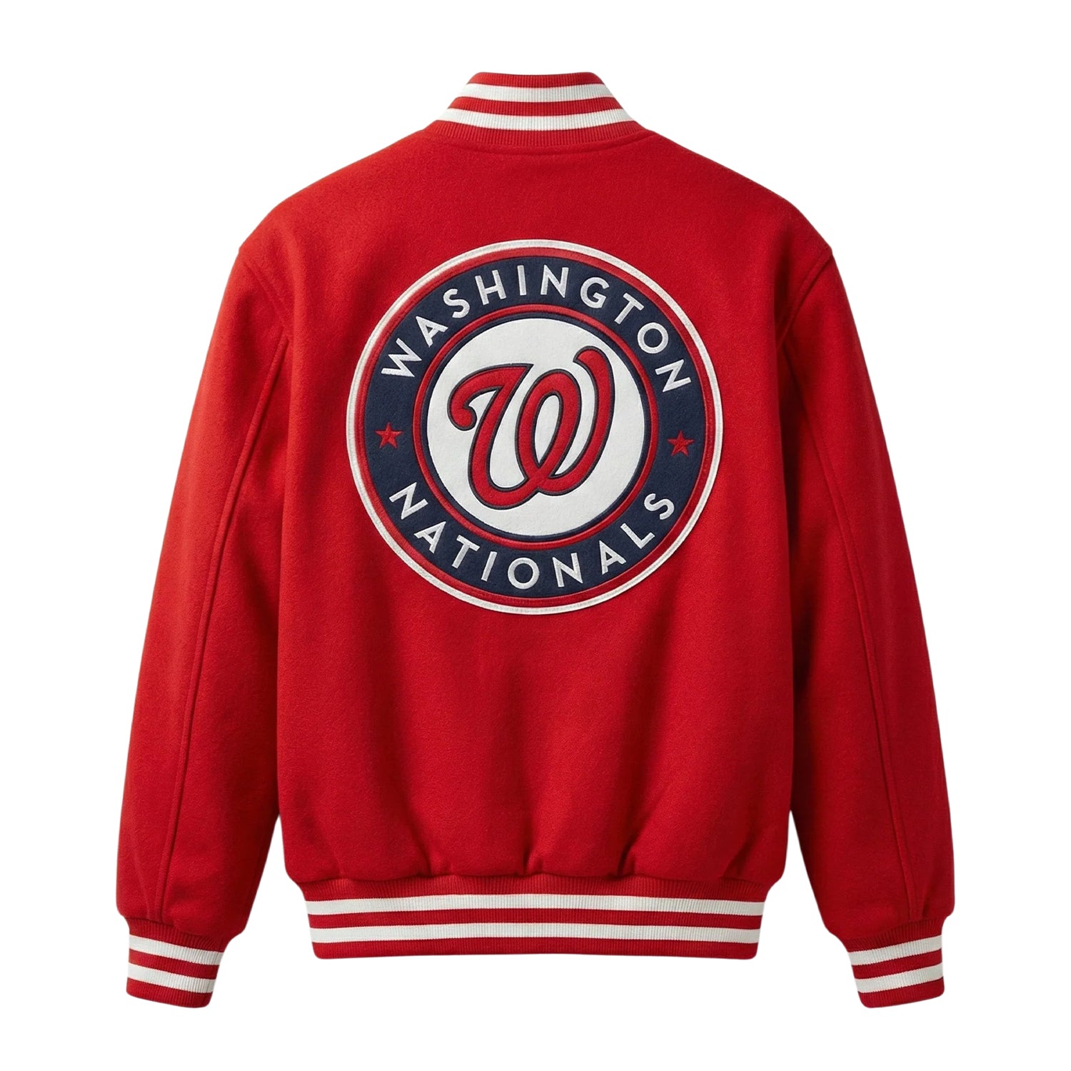 MLB Men's Washington Nationals Wool Varsity Jacket (Back)