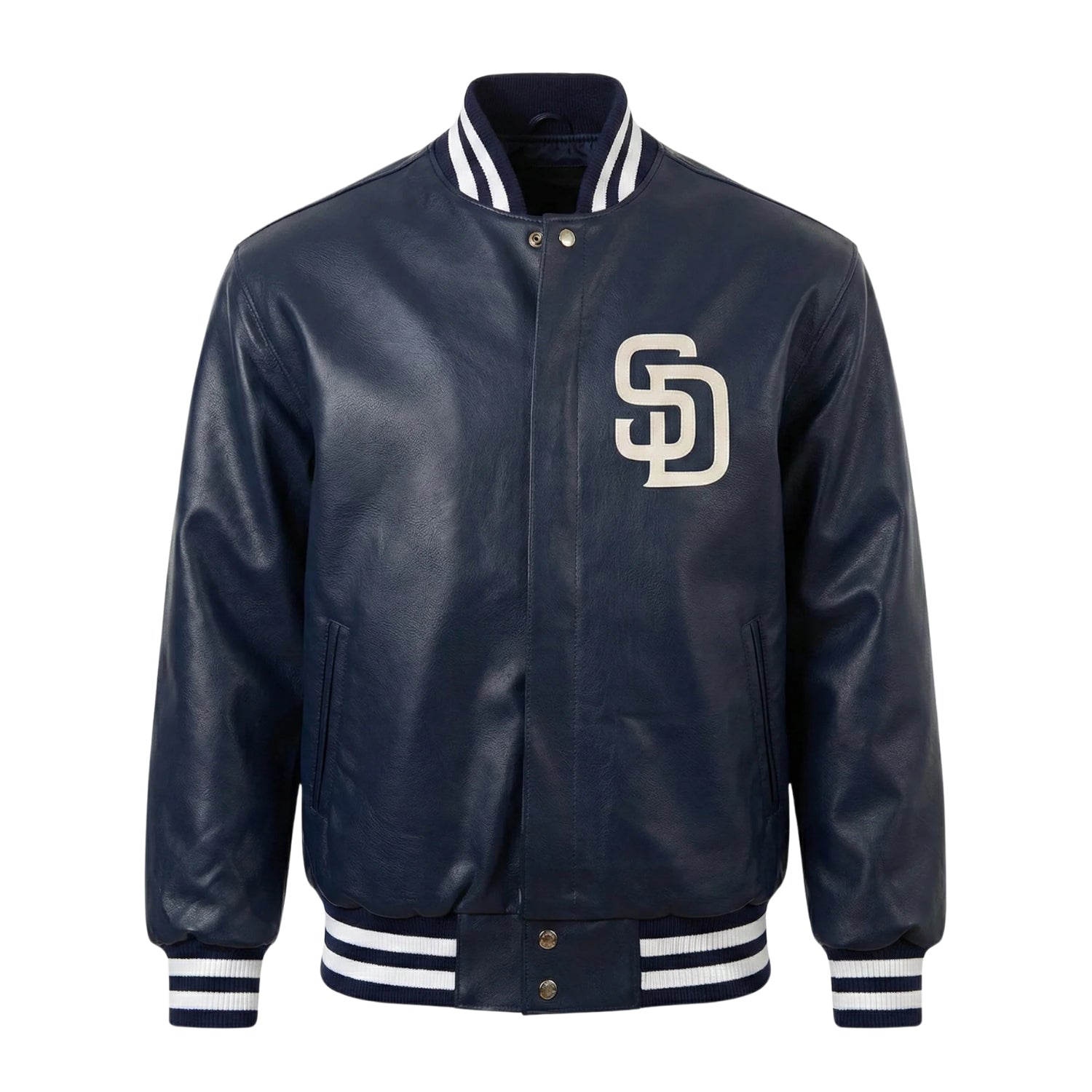 MLB Men's San Diego Padres Navy Varsity Jacket
