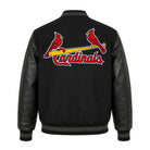 MLB Men's St Louis Cardinals Black Varsity Jacket (Back)