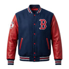 MLB Women's Boston Red Sox Red & Navy Blue Varsity Jacket