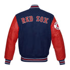 MLB Women's Boston Red Sox Red & Navy Blue Varsity Jacket (Back)