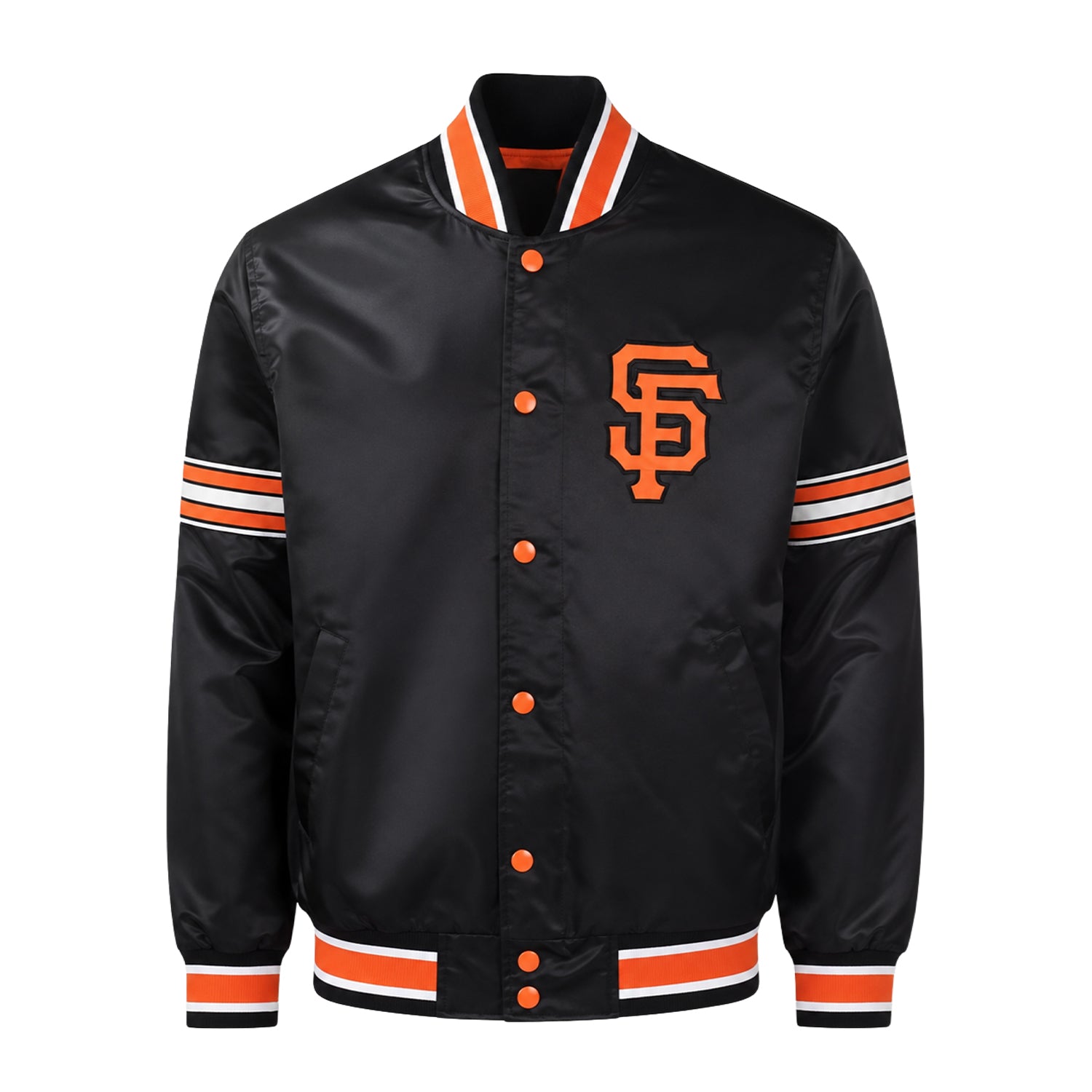 MLB Women's San Francisco Giants Black Varsity Jacket