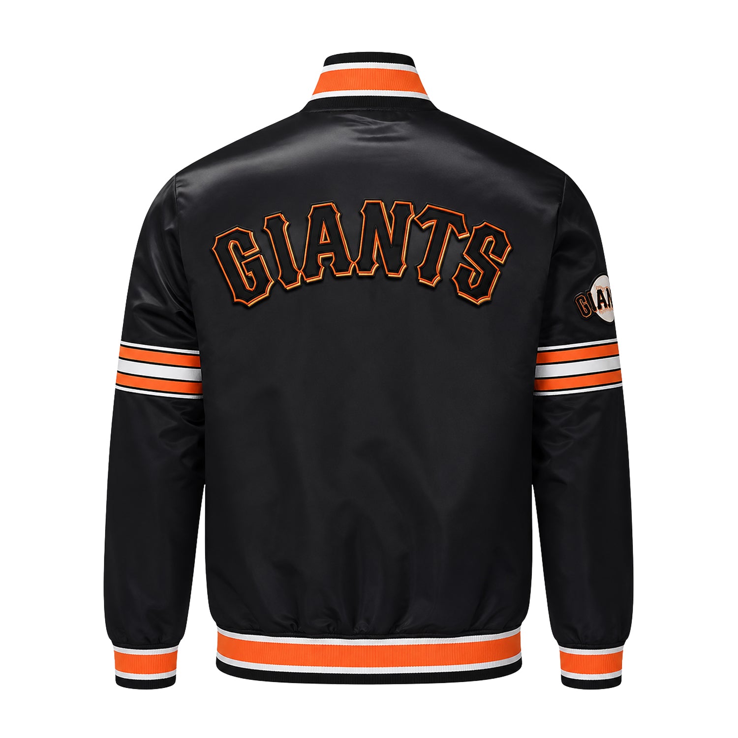 MLB Women's San Francisco Giants Black Varsity Jacket (Back)