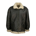 Men's B3 Flight Black Fur Black Shearling Jacket
