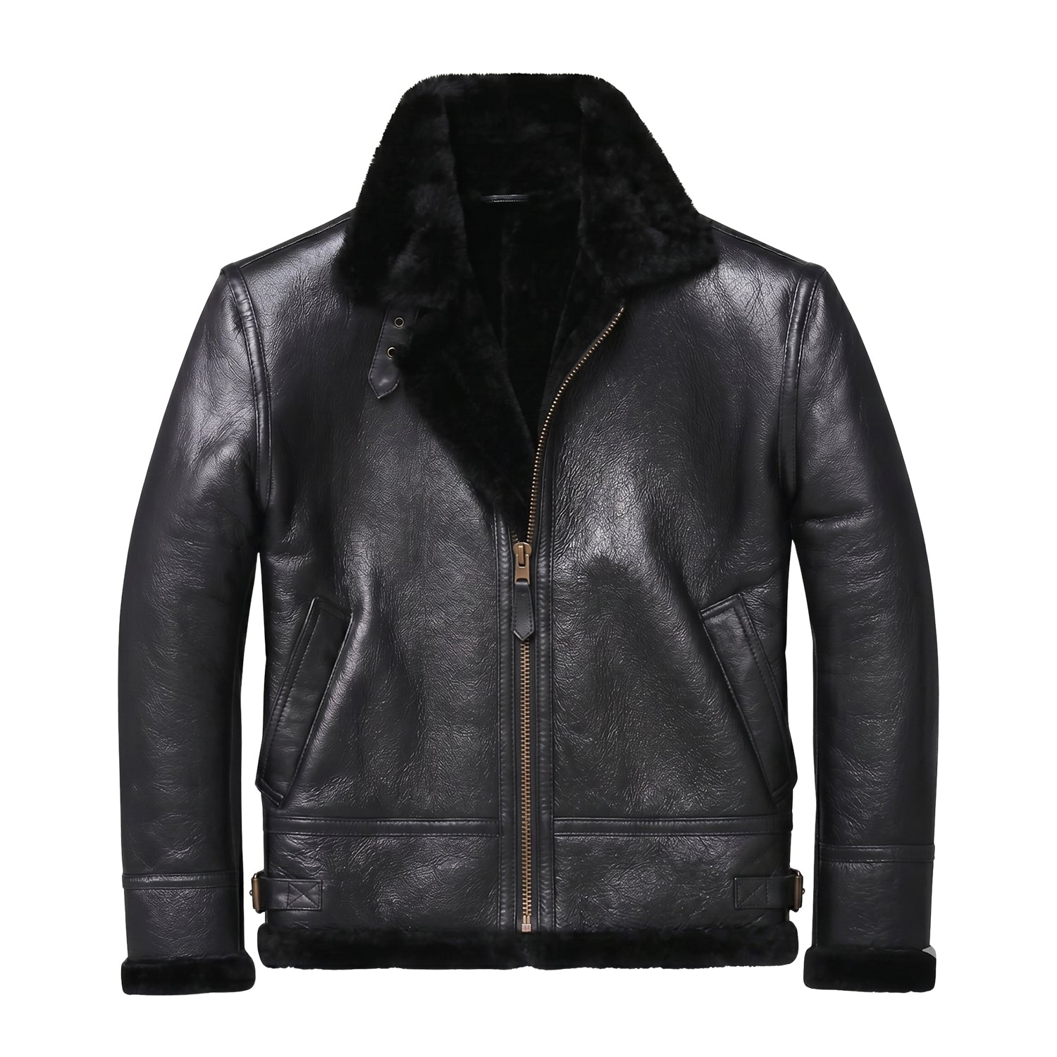 Men's B3 Flight RAF Flight Black Shearling Jacket