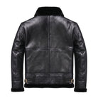 Men's B3 Flight RAF Flight Black Shearling Jacket (Back)