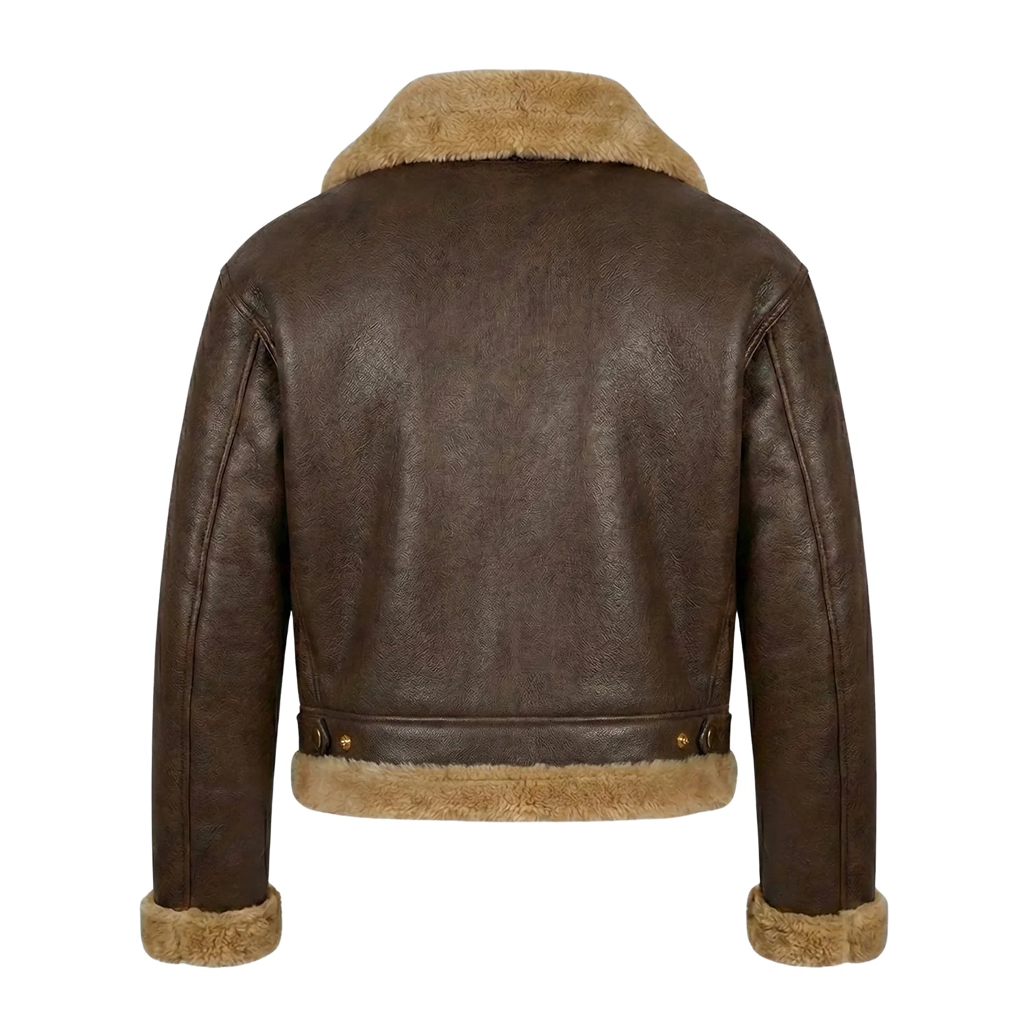 Men's B3 Flight Shearling Fur Lining Shearling Jacket (Back)