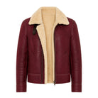 Men's Biker Shearling Lined Shearling Jacket