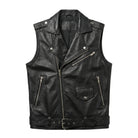 Men's Biker Sullivan Black Leather Vest