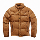 Men's Bomber Down-filled puffer Brown Puffer Jacket