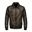 Men's Bomber Quilted Lining Premium Leather Jacket