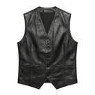 Men's Classic Auden Black Leather Vest