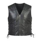 Men's Classic Brandon Black Leather Vest