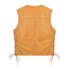 Men's Classic Brandon Tan Brown Leather Vest (Brown)