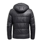 Men's Coat Baggy Fit Black Puffer Jacket (Back)