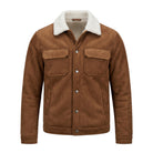Men's Coat Handmade Quality Brown Shearling Jacket