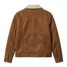 Men's Coat Handmade Quality Brown Shearling Jacket (Back) 