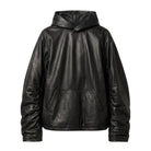 Men's Cosplay Kangaroo Pocket Leather Hoodie