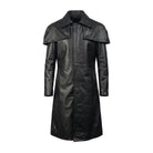Men's Duster Full-Length Duster Black Trench Coat