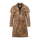 Men's Duster Full-Length Duster Brown Trench Coat 