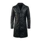 Men's Long Full-Length Design Black Trench Coat