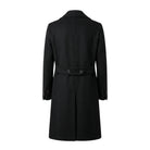 Men's Long Movie Inspired Black Trench Coat (Back)