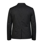 Men's Slim Fit Borges Black Leather Blazer (Back)