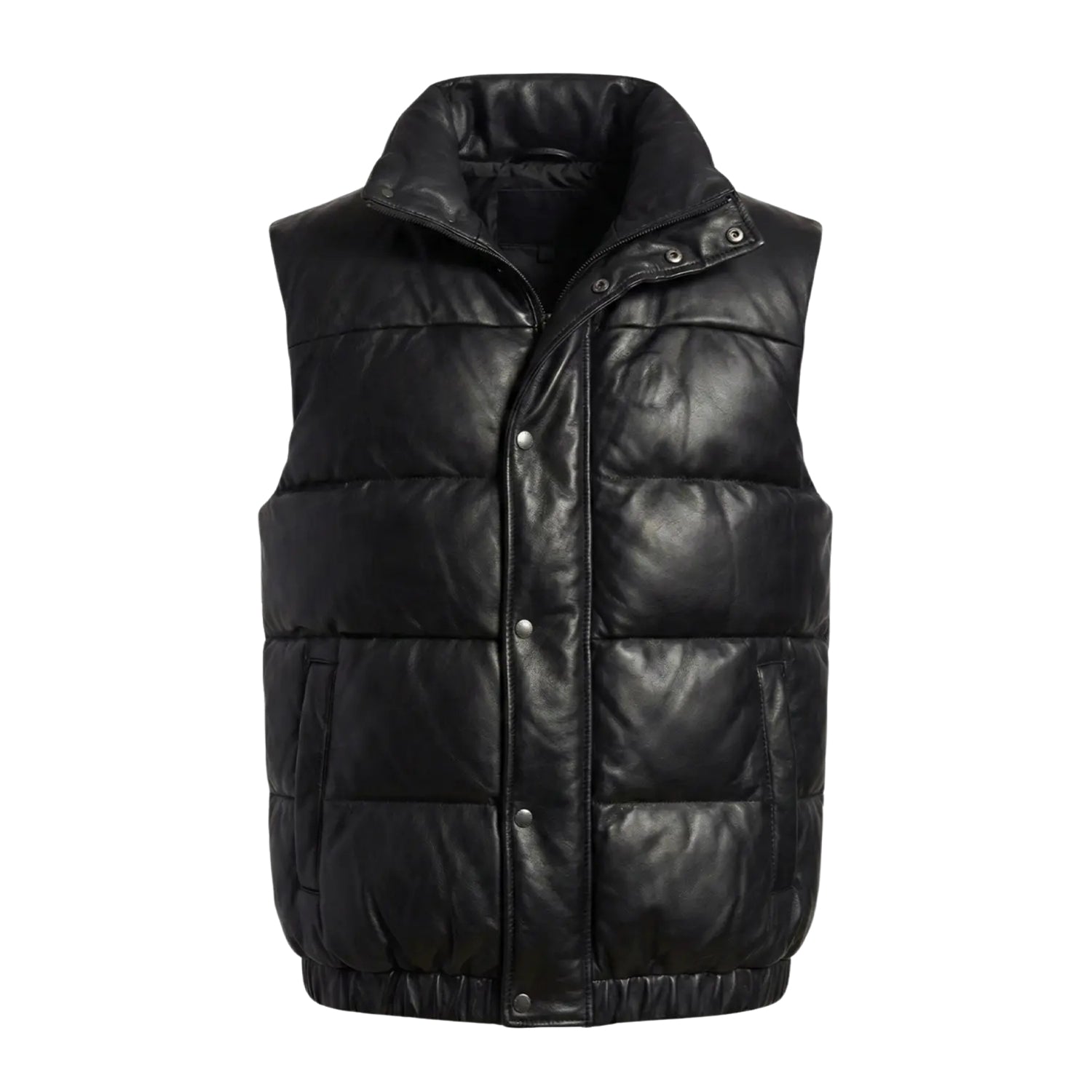 Men's Vest Quilted Puffer Design Black Puffer Jacket
