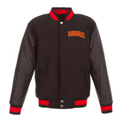 NBA Men's Atlanta Hawks Black Varsity Jacket