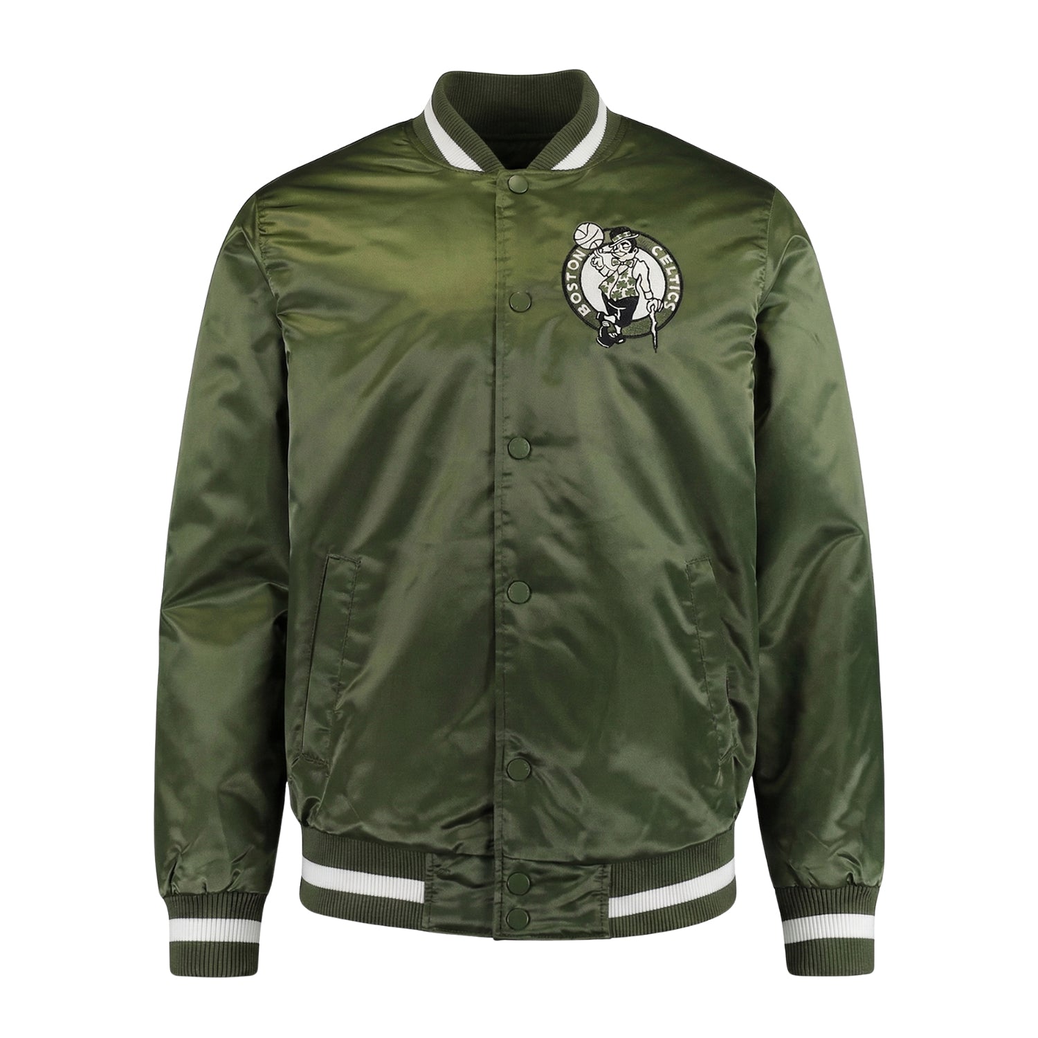 NBA Men's Boston Celtics Green Varsity Jacket