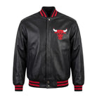 NBA Men's Chicago Bulls Black Varsity Jacket