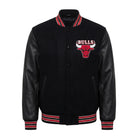NBA Men's Chicago Bulls Black Wool Varsity Jacket
